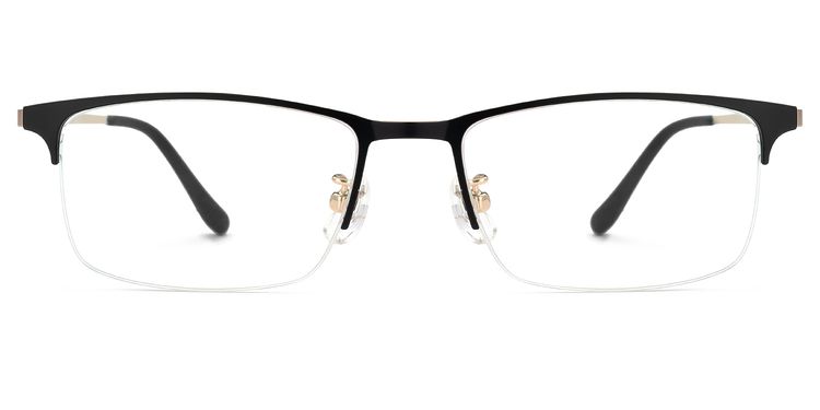 Shamblin Rectangle Black Glasses