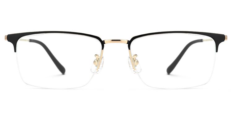 Tamika Rectangle Black Glasses