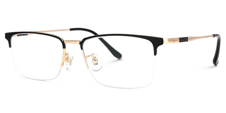 Tamika Rectangle Black Glasses
