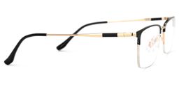 Tamika Rectangle Black Glasses2