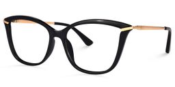 Bethea Cateye Black Glasses1