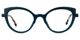 Palmer Cateye Dark-Green Glasses0