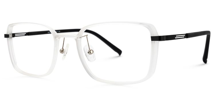 Claudie Square White Glasses