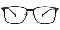 Voncille Square Black Glasses0