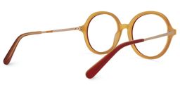 Tionna Round Earthy-Yellow Glasses3
