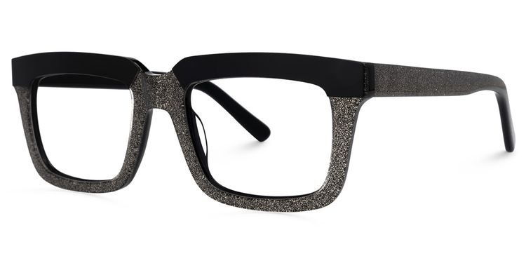 Lourdes Square Silver Glasses