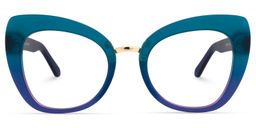 Blanquie Cateye Blue Glasses0