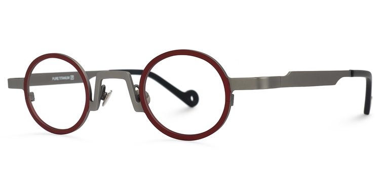 Betton Round Red Glasses