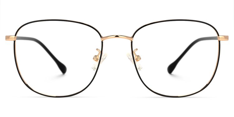 Navedo Square Black-Gold Glasses