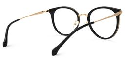 Yahaira Round Black Glasses3