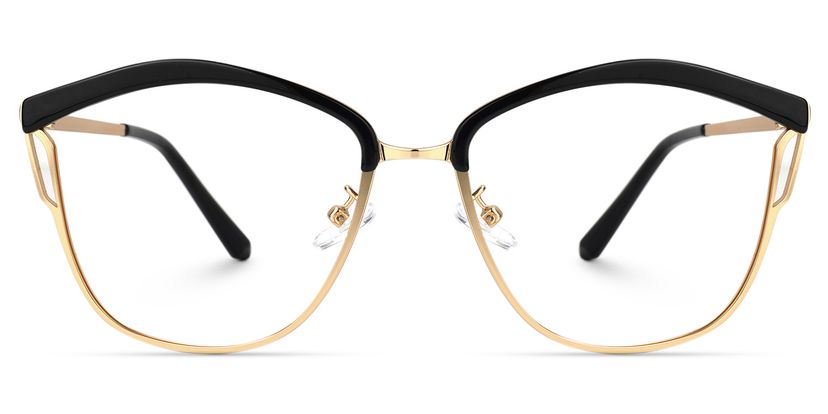 Saxton Geometric Black Glasses
