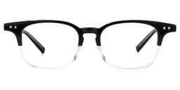 Hayden Square Black-White Glasses0