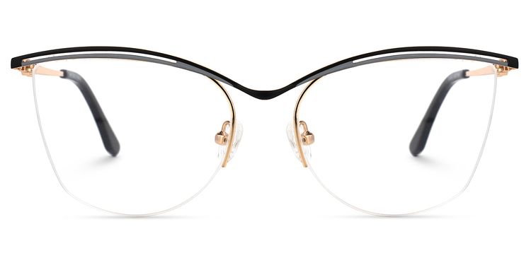 Sheri Cateye Black Glasses