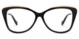 Chelesa Butterfly Black Glasses0