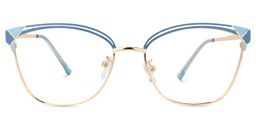 Exey Cateye Blue Glasses0