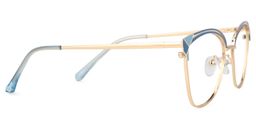 Exey Cateye Blue Glasses2