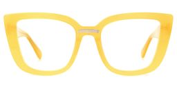 Peggy Cateye Yellow Glasses0