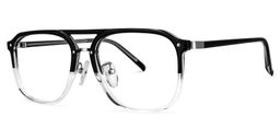 Shante Square Black-Clear Glasses1