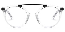 Buggie Round Clear Glasses0