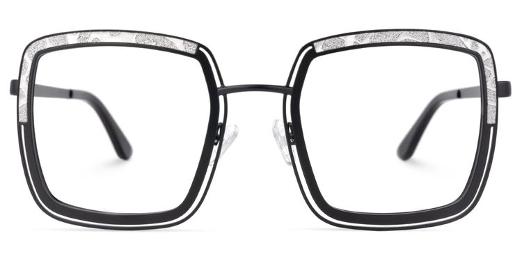 Polomsky Square Black Glasses