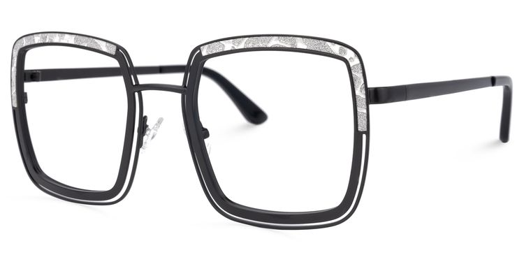 Polomsky Square Black Glasses