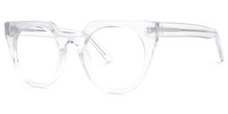 Lucie Cateye Clear Glasses1
