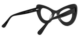 Monat Cateye Black-White Glasses3