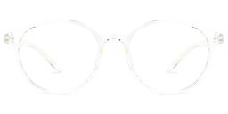Calvente Round Clear Glasses0