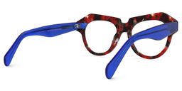 Floriano Geometric Red-Floral Glasses3