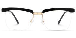French Browline Black Glasses0