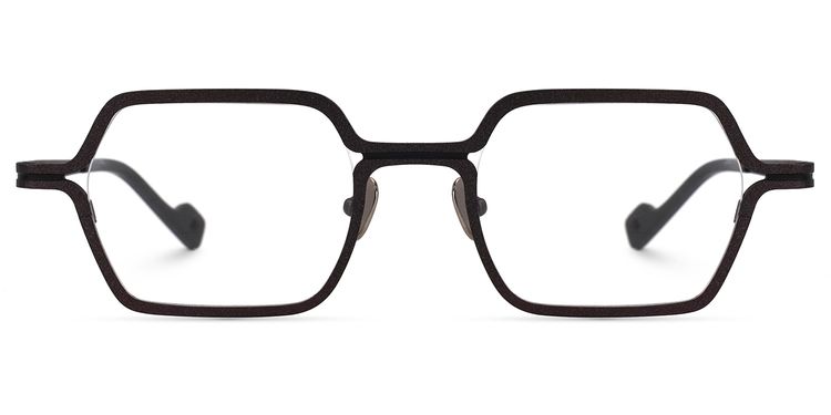 Katleend Square Black Glasses