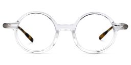 Mincey Round Clear Glasses0