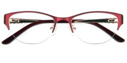 Evelyn Cat-eye Red Glasses1