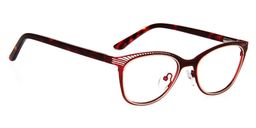 Hannah Oval Red Glasses4