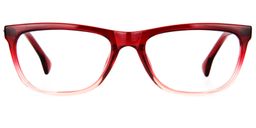 Savannah Rectangle Red Glasses0