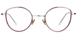 Cecilia Cat Eye Purple Glasses0
