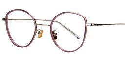 Cecilia Cat Eye Purple Glasses3