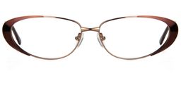 Muriel Oval Brown Glasses0