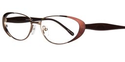 Muriel Oval Brown Glasses2