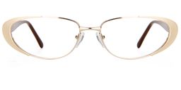 Muriel Oval Gold Glasses0
