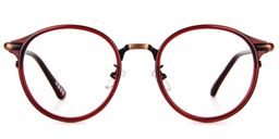 Christine Retro Round Eyeglasses0