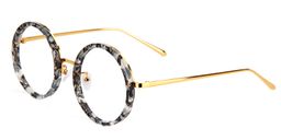 Kelly Round Black Glasses3