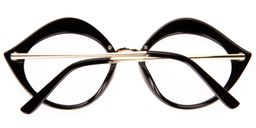 Cassiel Kiss Mouth Black Glasses5