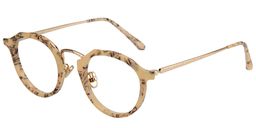 Noah Geometric Gold Glasses3