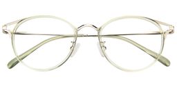 Serafina Cat Eye Green Glasses1