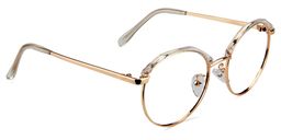 Kayla Round Clear Glasses4