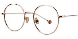Ulrica Round Rose Gold Glasses2