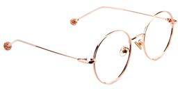 Ulrica Round Rose Gold Glasses3