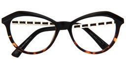 Trista Cat Eye Tortoise Glasses1