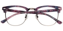 Genevieve Browline Purple-Tortoise Glasses1